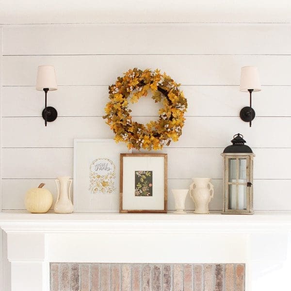 3 Ways to Style a Fireplace Mantel + Free Art Print | Rochester MN Moms Blog