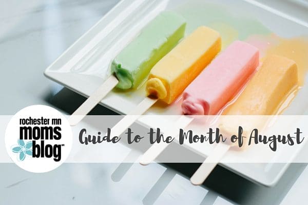 guide to august, events for families, family events, mom events, moms night out, roch mn, rochester mn