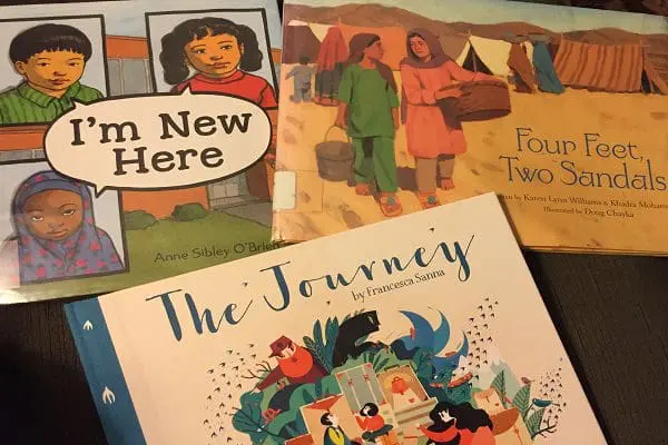  books, children's books, children's literature, current events, discussion, displaced people, global perspective, immigration, kid lit, library, library resources, refugee, refugees, resources, tough parenting conversations