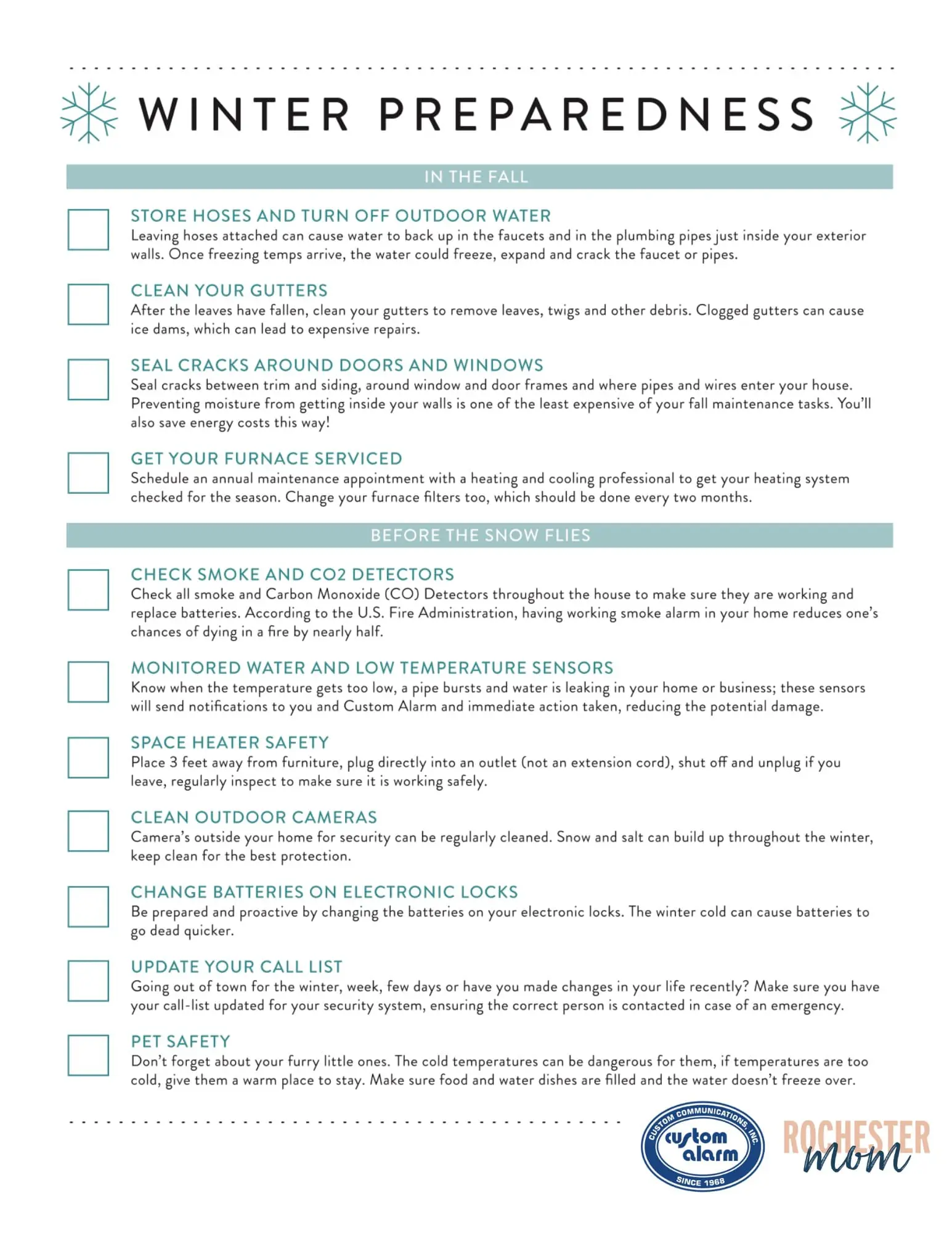 WINTER HOME EMERGENCY KIT CHECKLIST – News and Advice