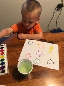 child painting