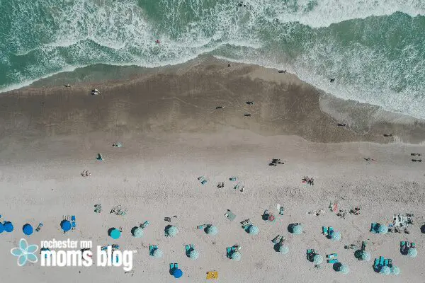 aerial beach