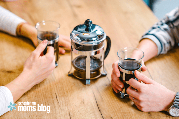 two people having coffee