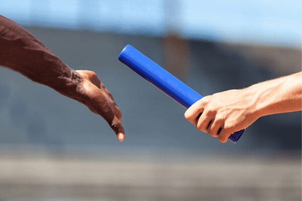 baton handoff