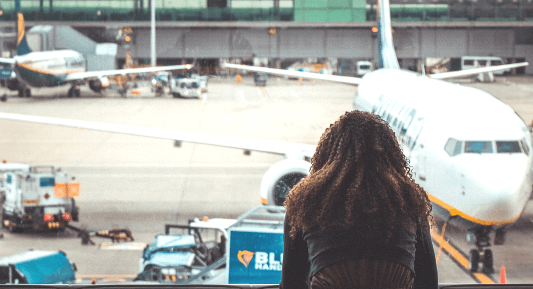 woman at airport