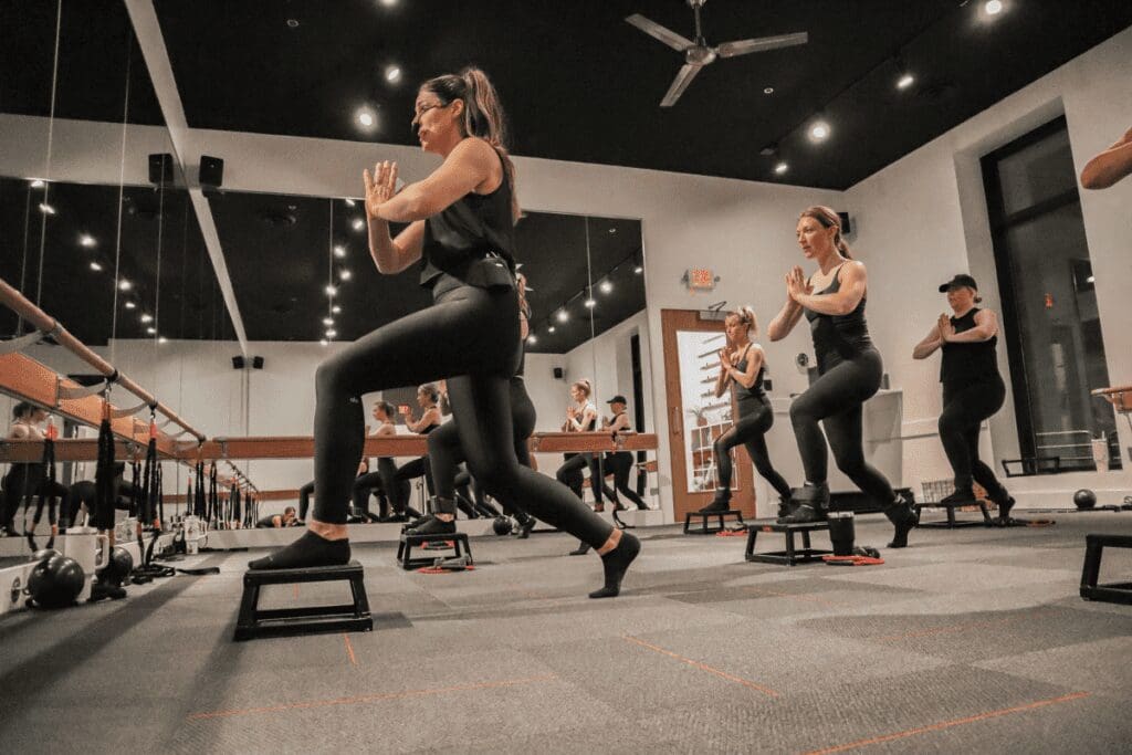 Women working out at Pure Barre in Rochester, MN
