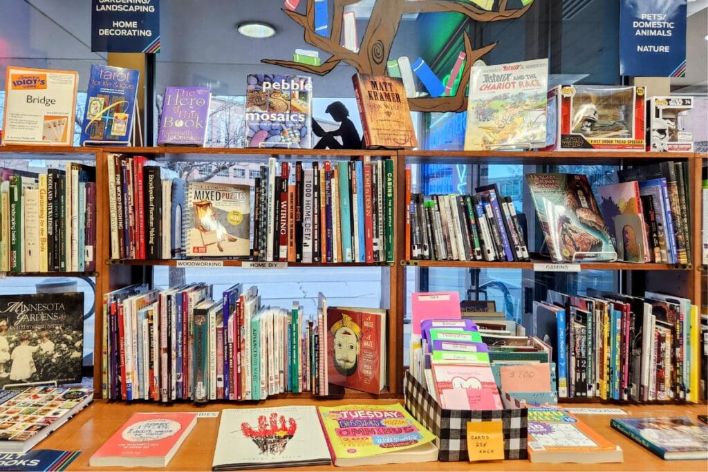 Friends Bookstore inside the Rochester Public Library in Minnesota