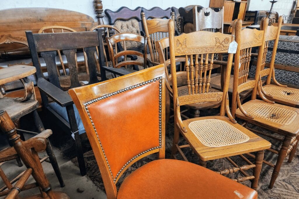 Furniture at Old Rooster Antique Mall in Rochester, MN