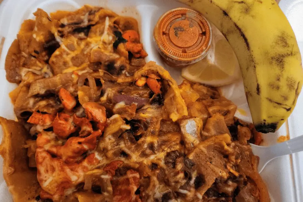 Food on a platter at Nile Restaurant & Café in Rochester, MN