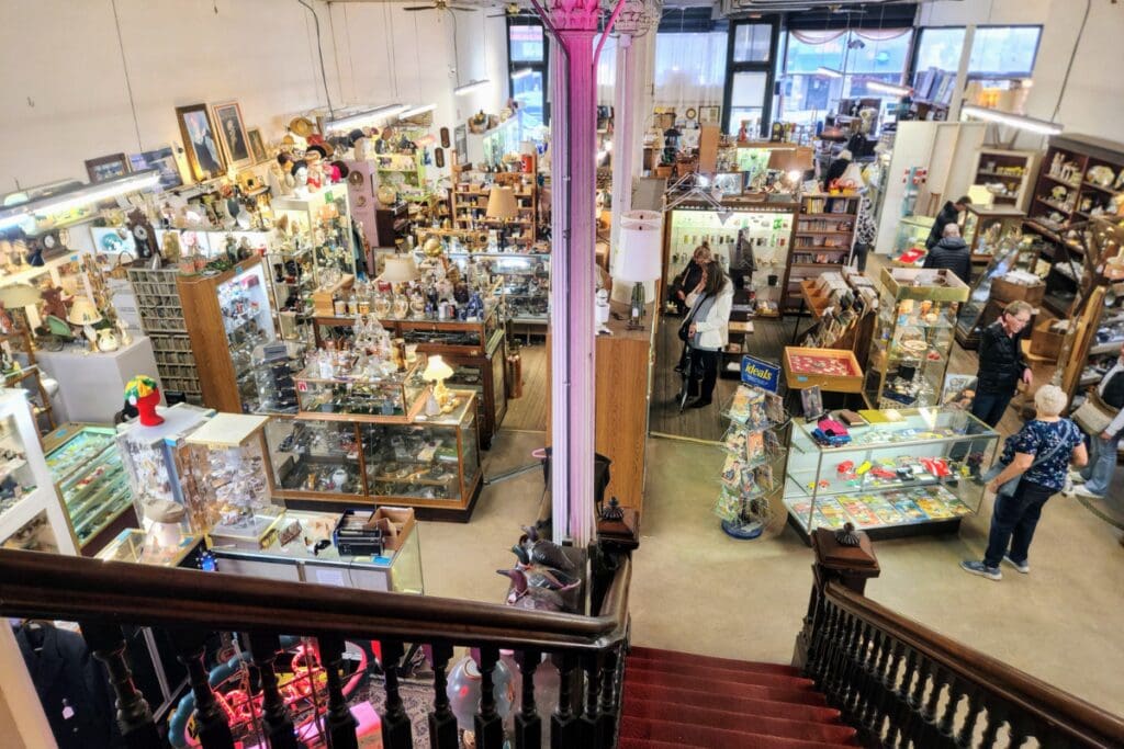 Inside of The Antique Center of La Crosse in La Crosse, WI