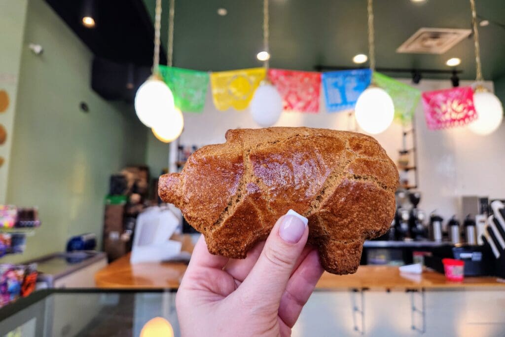 Pig-shaped pastry at Don Panchos Bakery in Rochester, MN