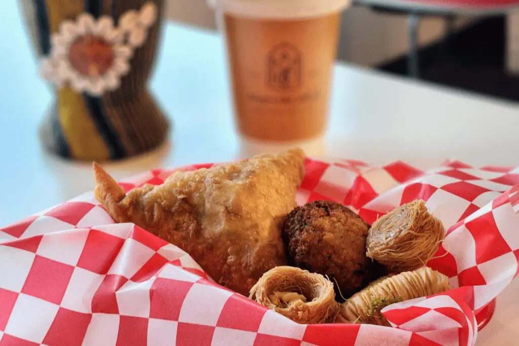 Somali snacks and tea at Maro & Calal Boutique and Cafe in Rochester, MN
