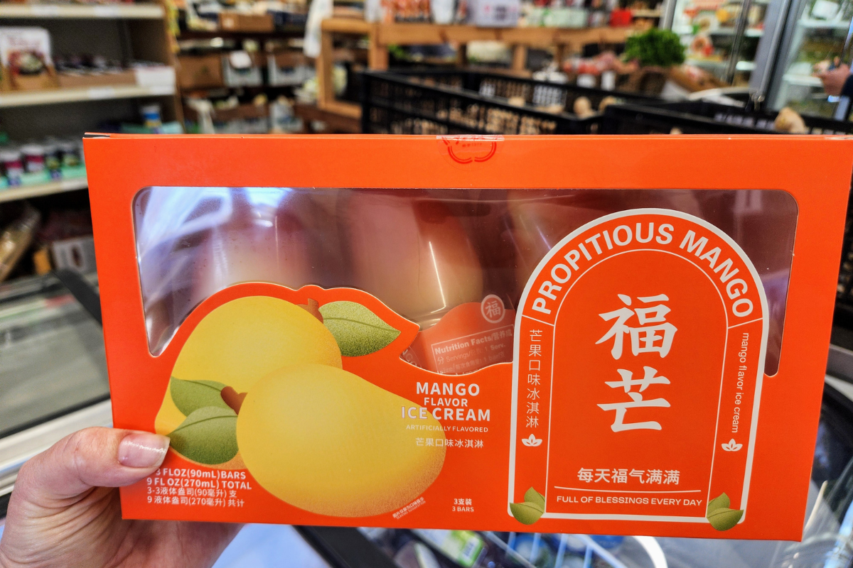 Viral fruit-shaped ice cream bar at an international grocery store in Rochester, MN