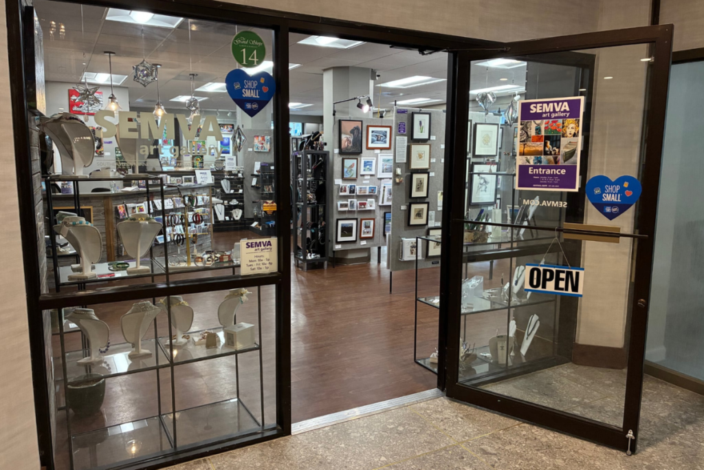 Entrance to SEMVA Art Gallery in Rochester, MN
