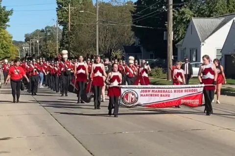 John Marshall High School Marching Band | photo by Brittany Yaworski