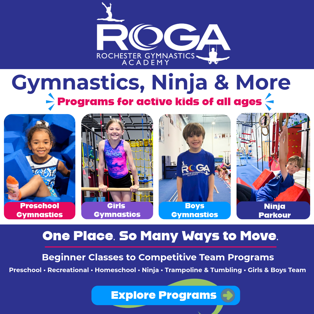 Guide to Youth Sports & Recreation - ROGA youth sports